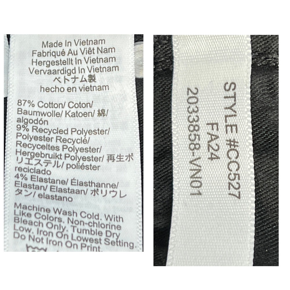 J. Crew '03 Kick Out Mid-Rise Crop Flare Jeans 29" Black Minimalist Stretchy NEW - Picture 8 of 9